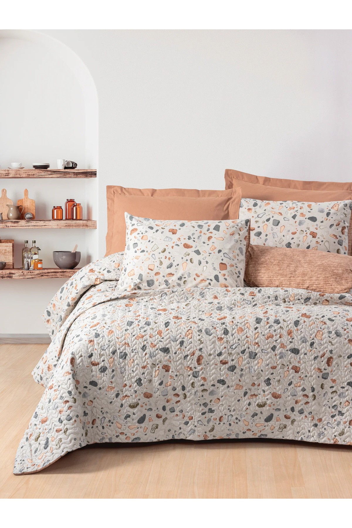 Minimal Çift Kişilik Complete Set Oniks Karamel
