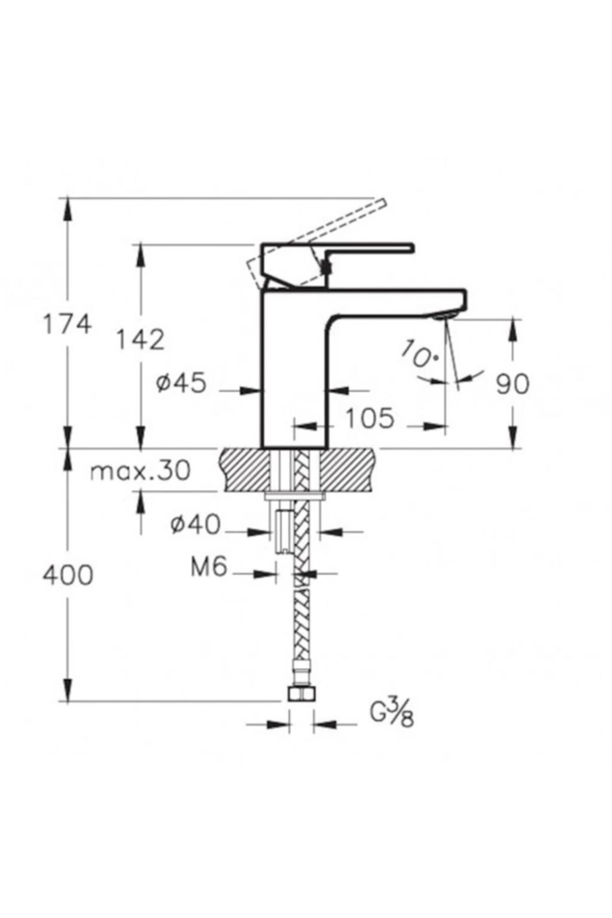 Fold S Lavabo Musluk Eviye Mutfak Ve Banyo Batarya Seti