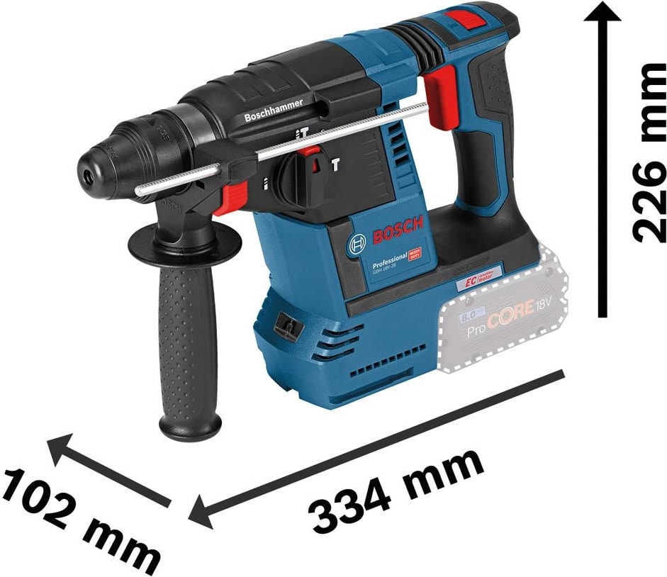 BOSCH Gbh 18V-26 2X5.0AH Çift Akülü Kırıcı Delici