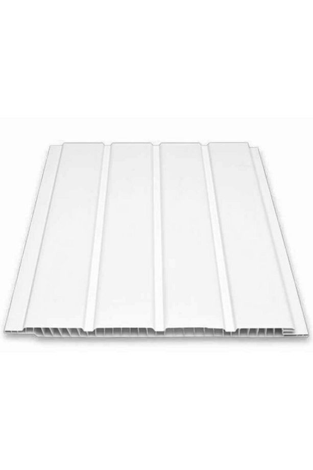 Fugalı Beyaz Plastik Pvc Duvar Tavan Lambiri / 40 Adet 20cm X 2 Metre - 16 Metrekare