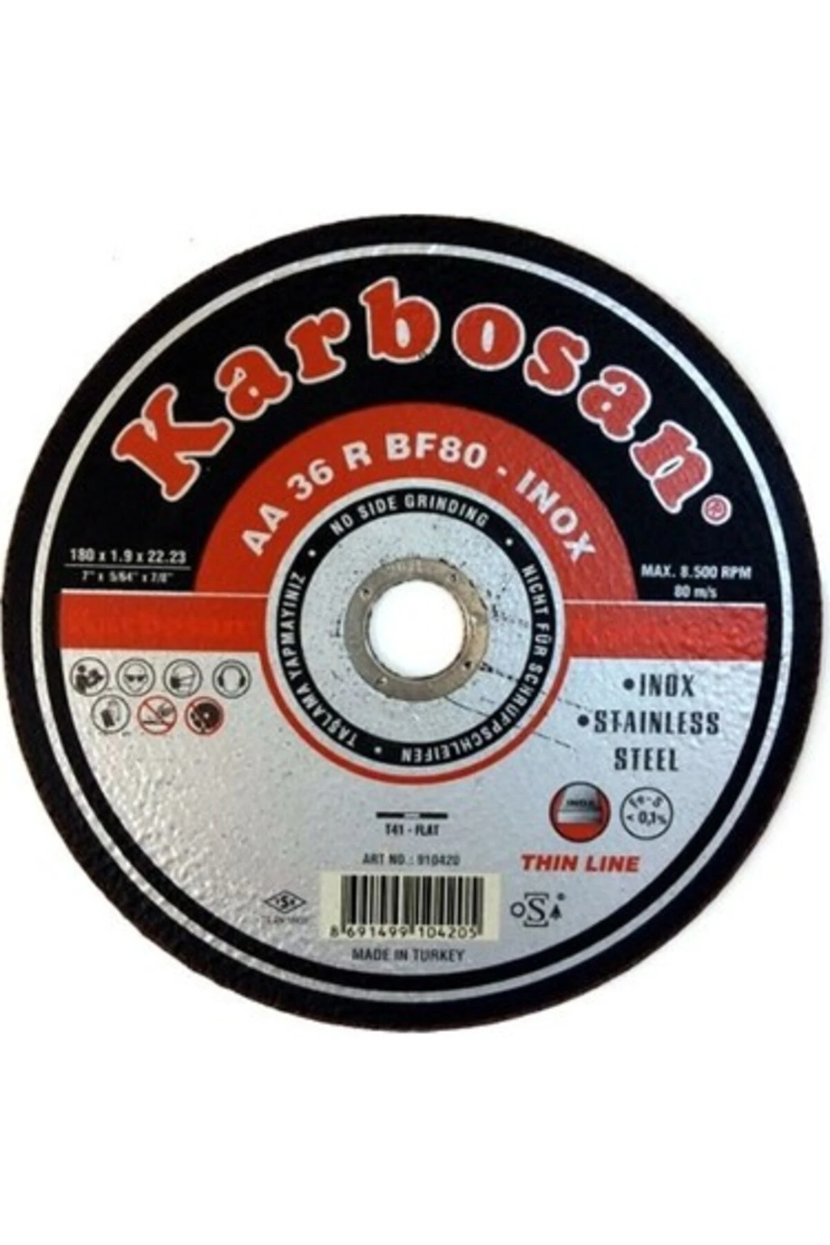 AA 36 BF80-Inox İnce Kesme Disk
