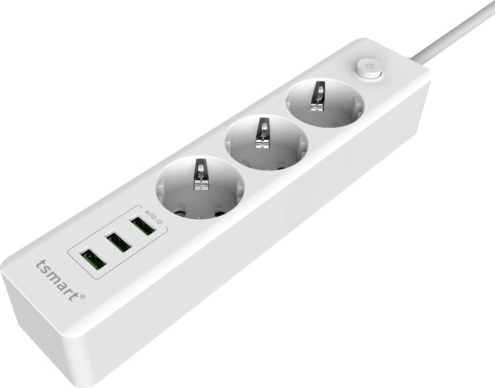 3 Usb Çıkışlı Uzatma Kablolu Akım Korumalı 3 Lü Priz