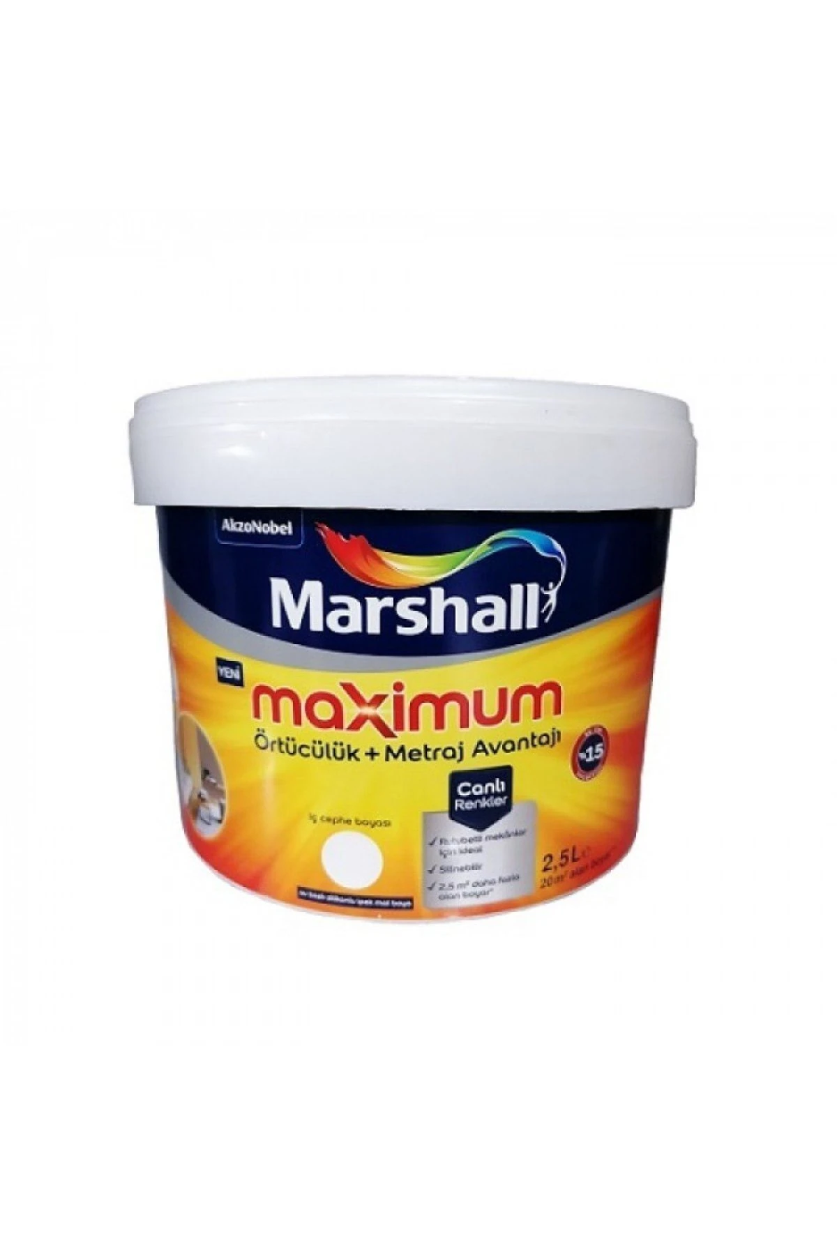 Maximum Silikonlu Ipek Mat Deniz Kabuğu 2,5 lt 3,5 kg