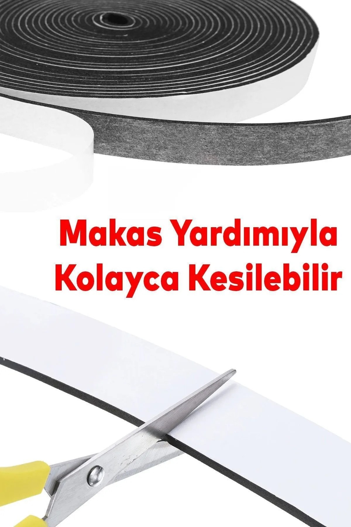 Araç Oto Ses Isı Yalıtım İzolasyon Bandı Bantı Kauçuk Sünger 75 mm 10 Metre.