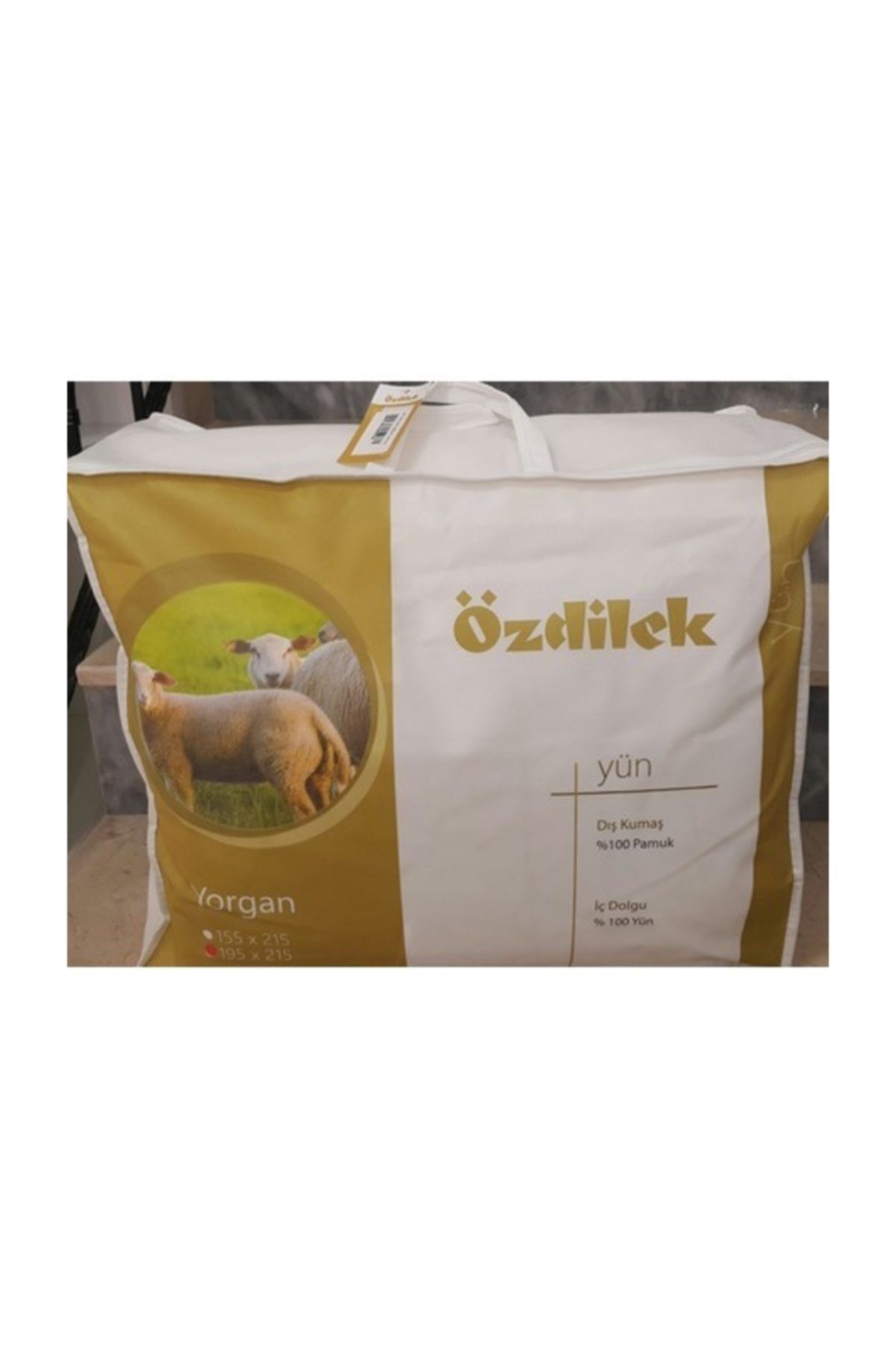 Yün Yorgan Tek Kişilik Beyaz 155x215 Sağlıklı