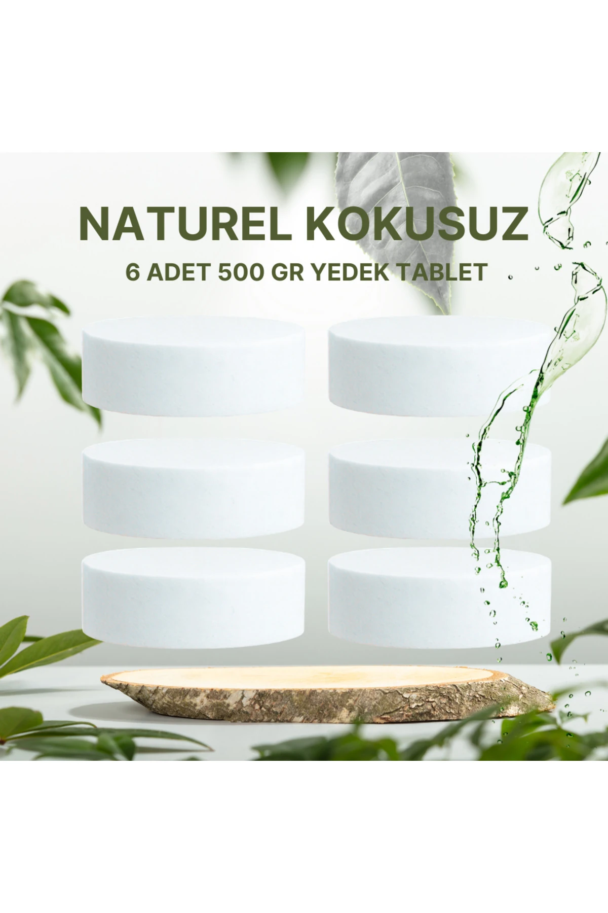 3 Adet 2x500 gr Nem Alıcı Rutubet Giderici Yedek Tablet Natural