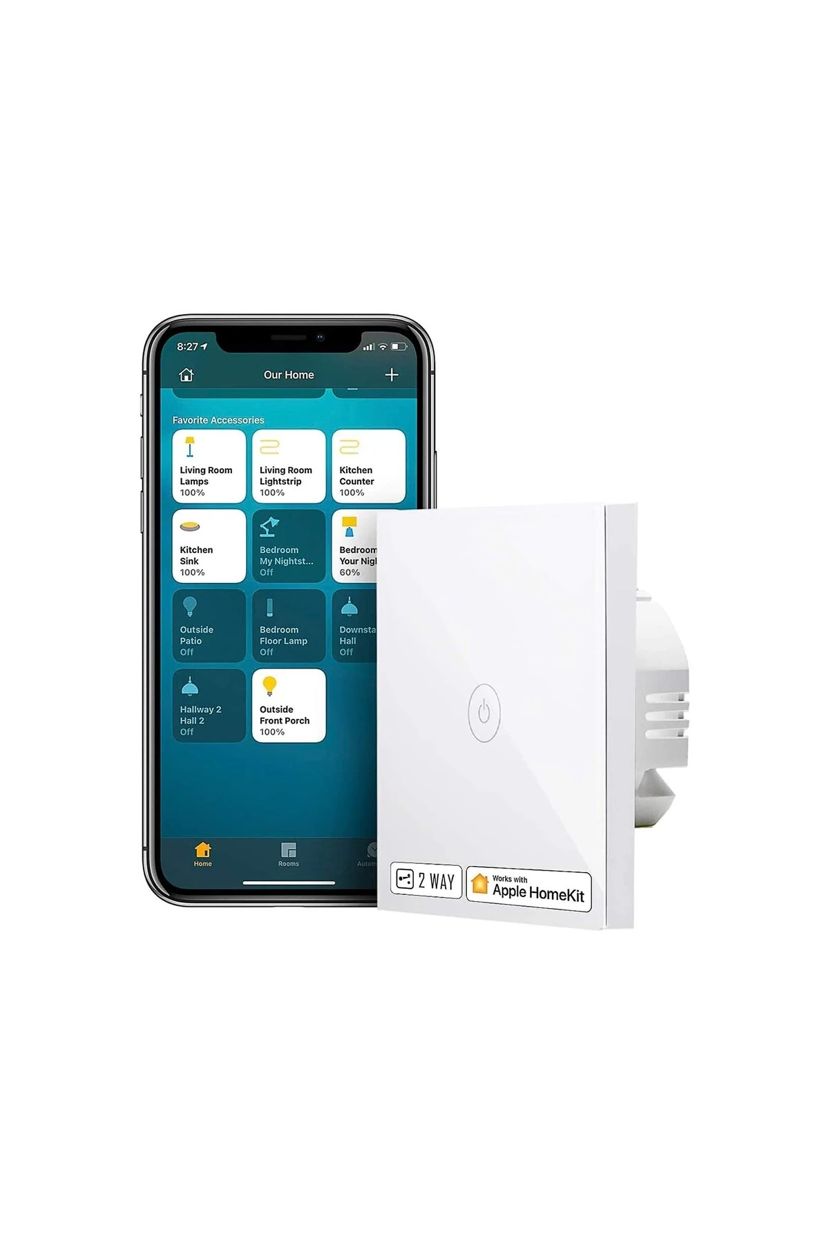 MSS550 Akıllı Anahtar Çift Yönlü Dokunmatik