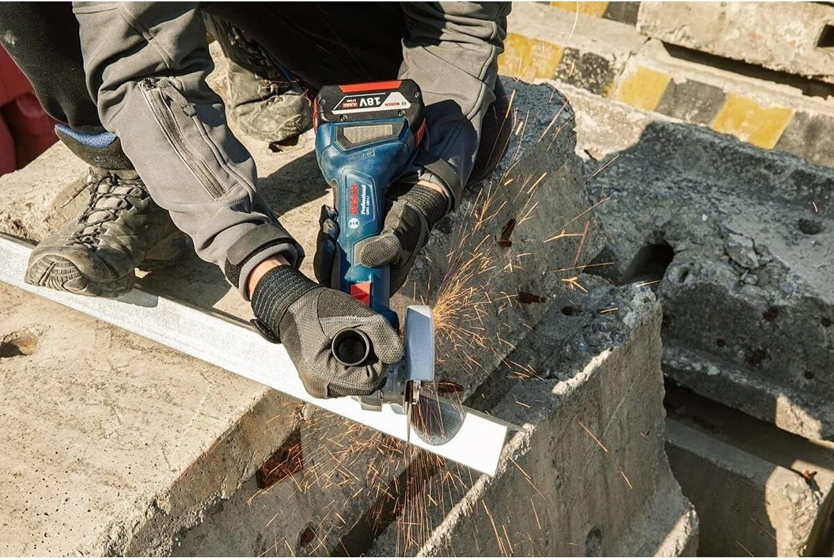 BOSCH Professional Gws 180-LI 2X4AH Çift Akülü Taşlama Makinesi - 06019H9021