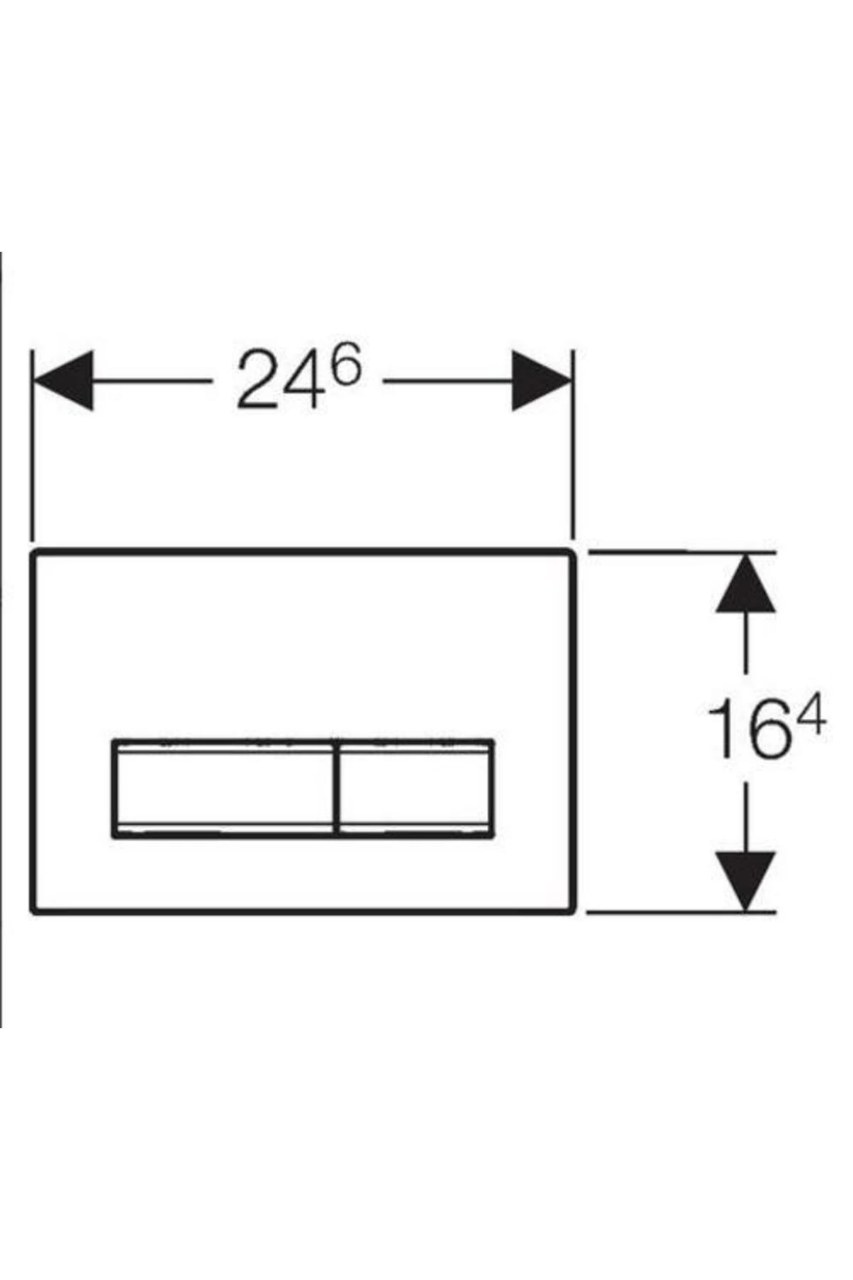 Geberit Sigma50 115.788.21.2 Kumanda Kapağı,çift Basmalı