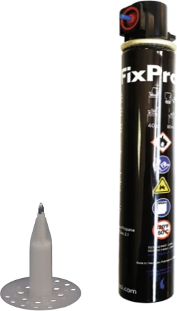 Fixpro 50 mm Mantolama Dübeli Çivili 1000 Adet + 1 Adet Gaz Tüpü