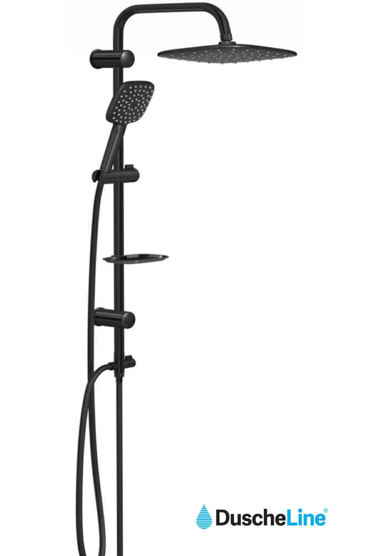 Monavit-aqua Jet Black Duş Seti Yağmurlamalı Vs-5045