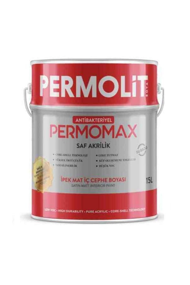 Permomax Antibakteriyel Ipek Mat Iç Cephe Boyası 15 L - Kırık Beyaz