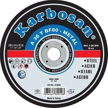180 x 3.0 x 22.23  Metal Kesici ( Adetli)
