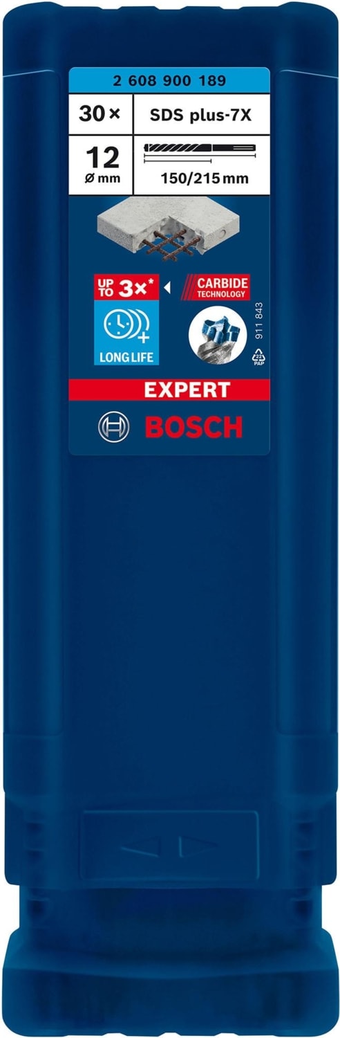 BOSCH Expert 12X215 mm 30’lu Yeni Sds Plus-7x Matkap Ucu 2608900189