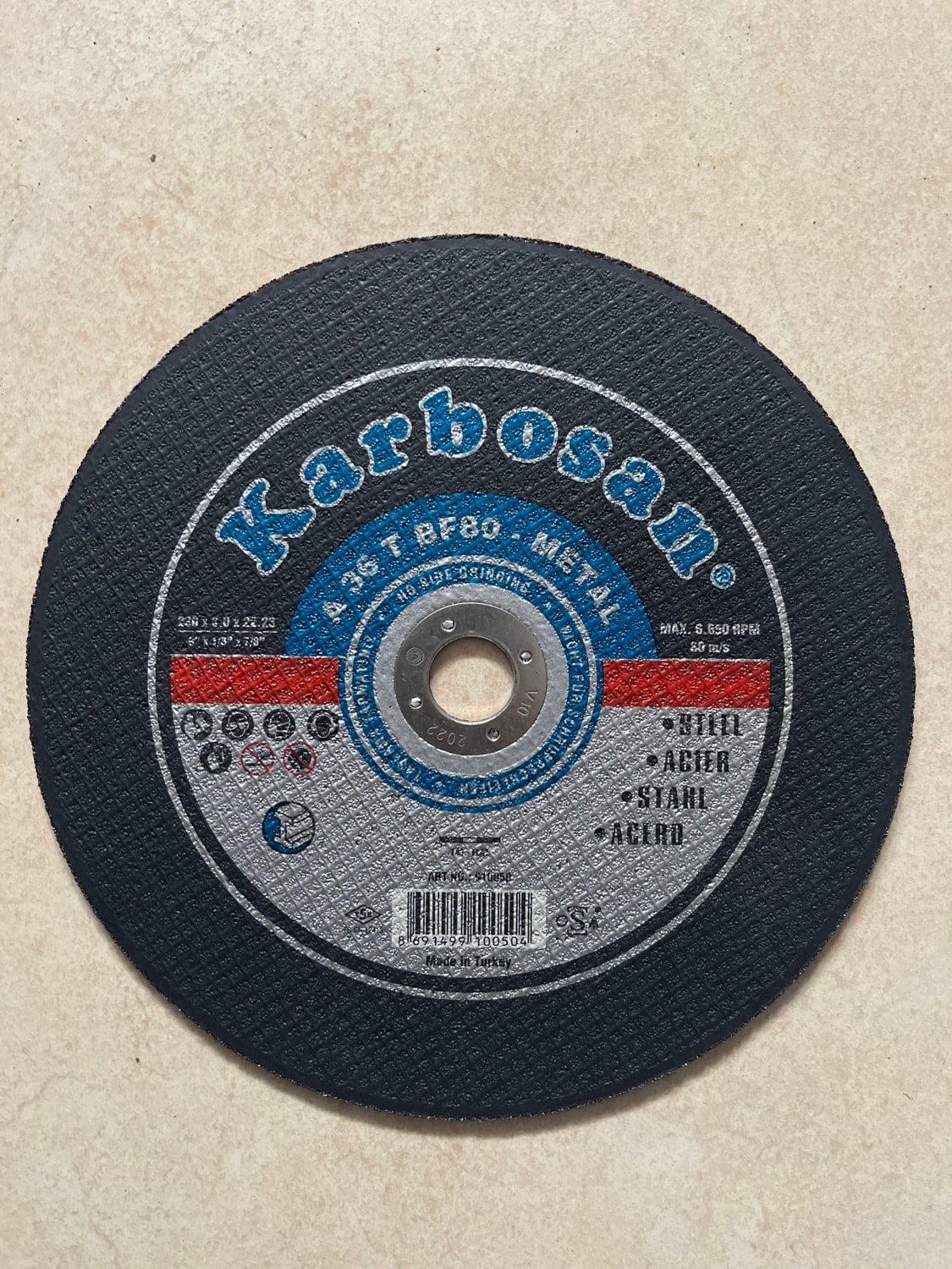 KARBOSAN 230 x 3.0 x 22 Metal Kesme