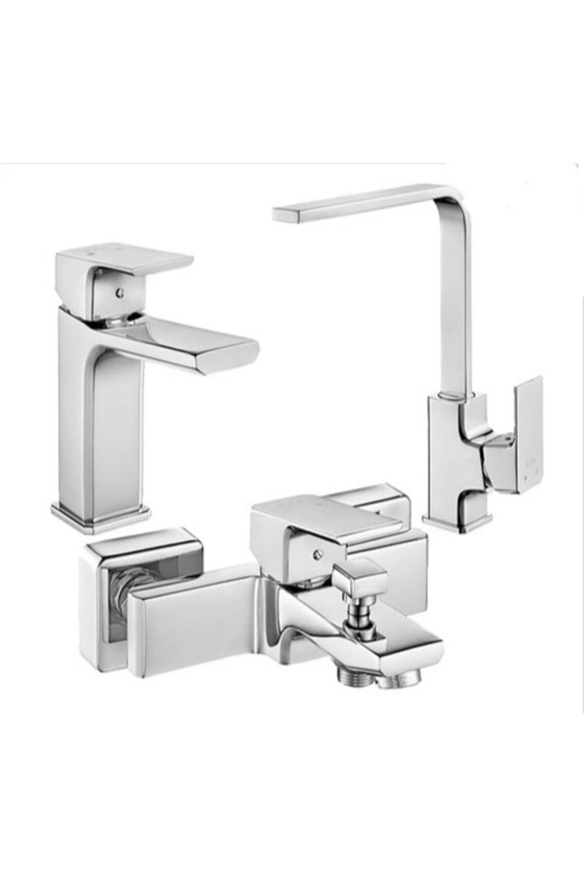 Tiera Banyo, Tiera Lavabo Bataryası, Tiera Evye Bataryası Üçlü Set 102102469-8989-8123