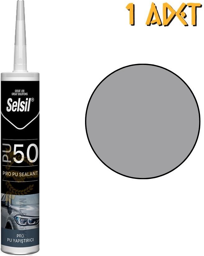 Poliüretan Mastik Yapıştırıcı PU50 Gri 280 Ml. - 1 Adet