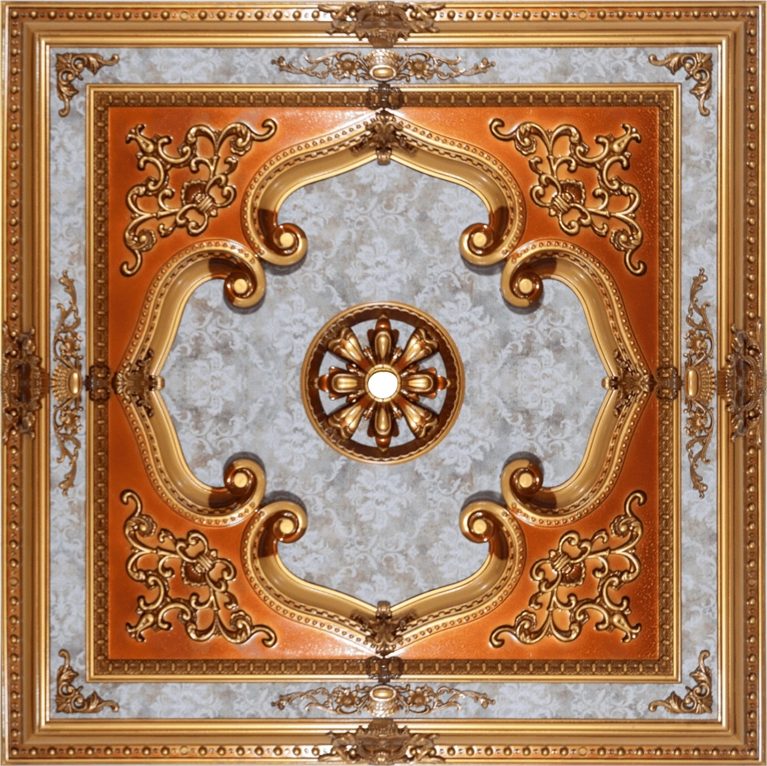 Kare Saray Tavan Göbek 120*120 cm