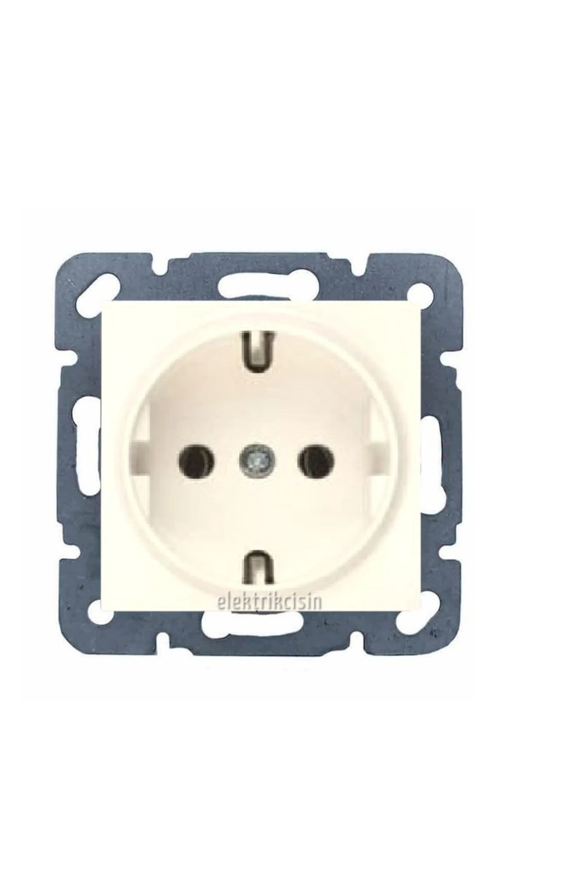 Meridian Krem Topraklı Priz (çerçeve Hariç) 12 Adet