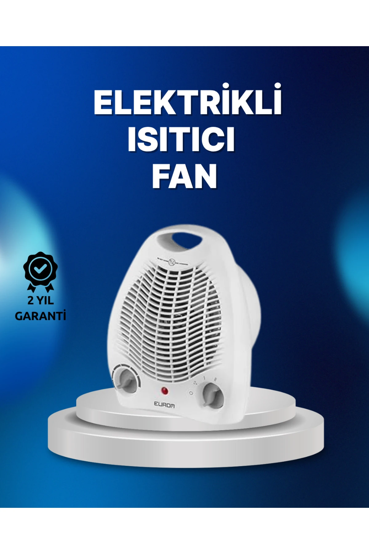 Mini Elektrikli Isıtıcı – 2000W Güç, Fanlı Isıtma, 3 Isı Modu