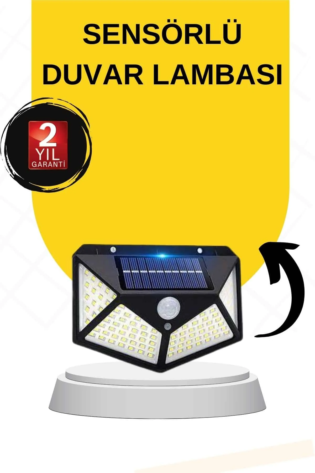 MTXDPN SENSÖRLÜ GÜNEŞ ENERJİLİ (184141) DUVAR LAMBASI