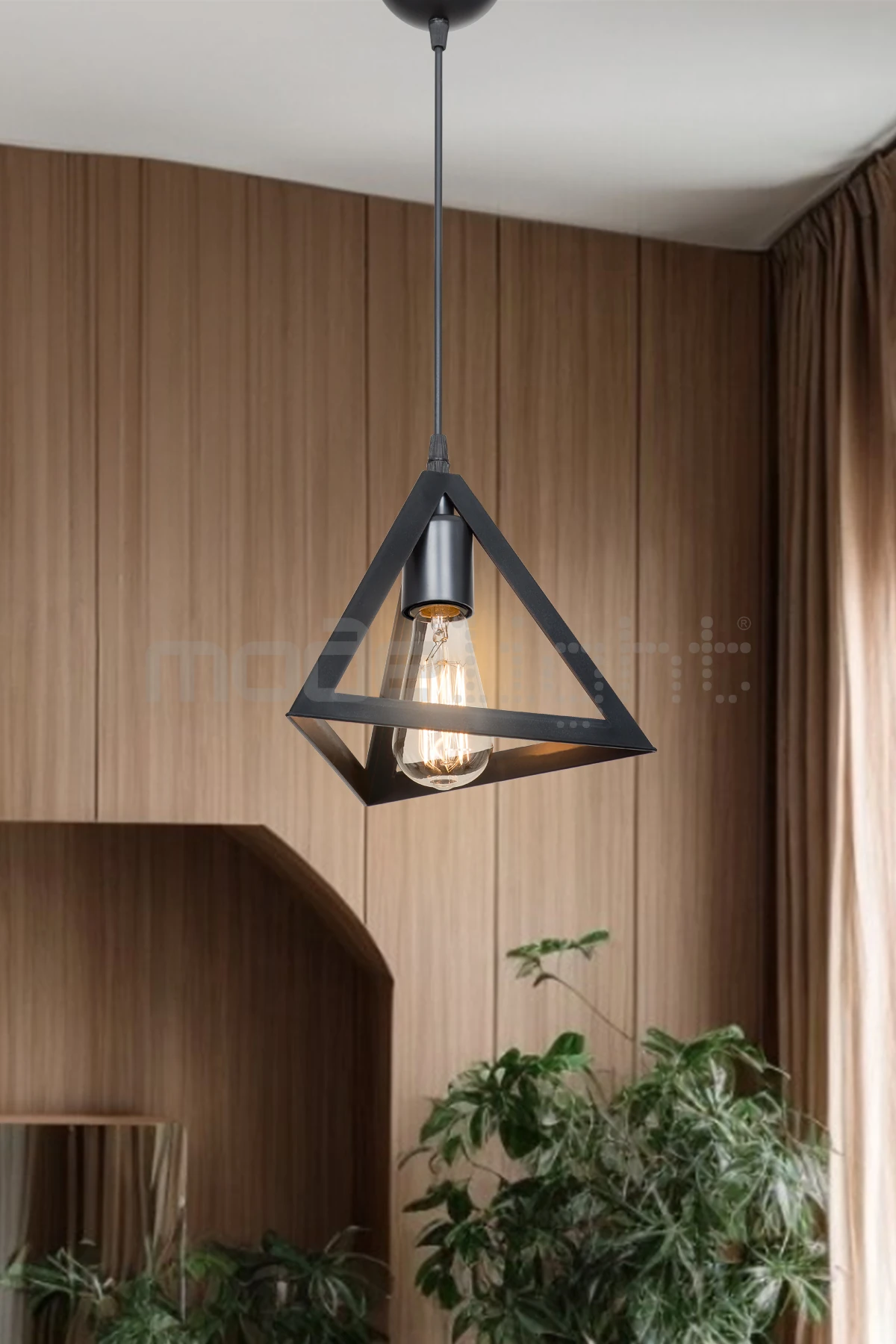 PRİZMA TEKLİ SARKIT SİYAH SALON-OTURMA ODASI-ÇOCUK ODASI-YEMEK-YATAK ODASI--ANTRE-MUTFAK