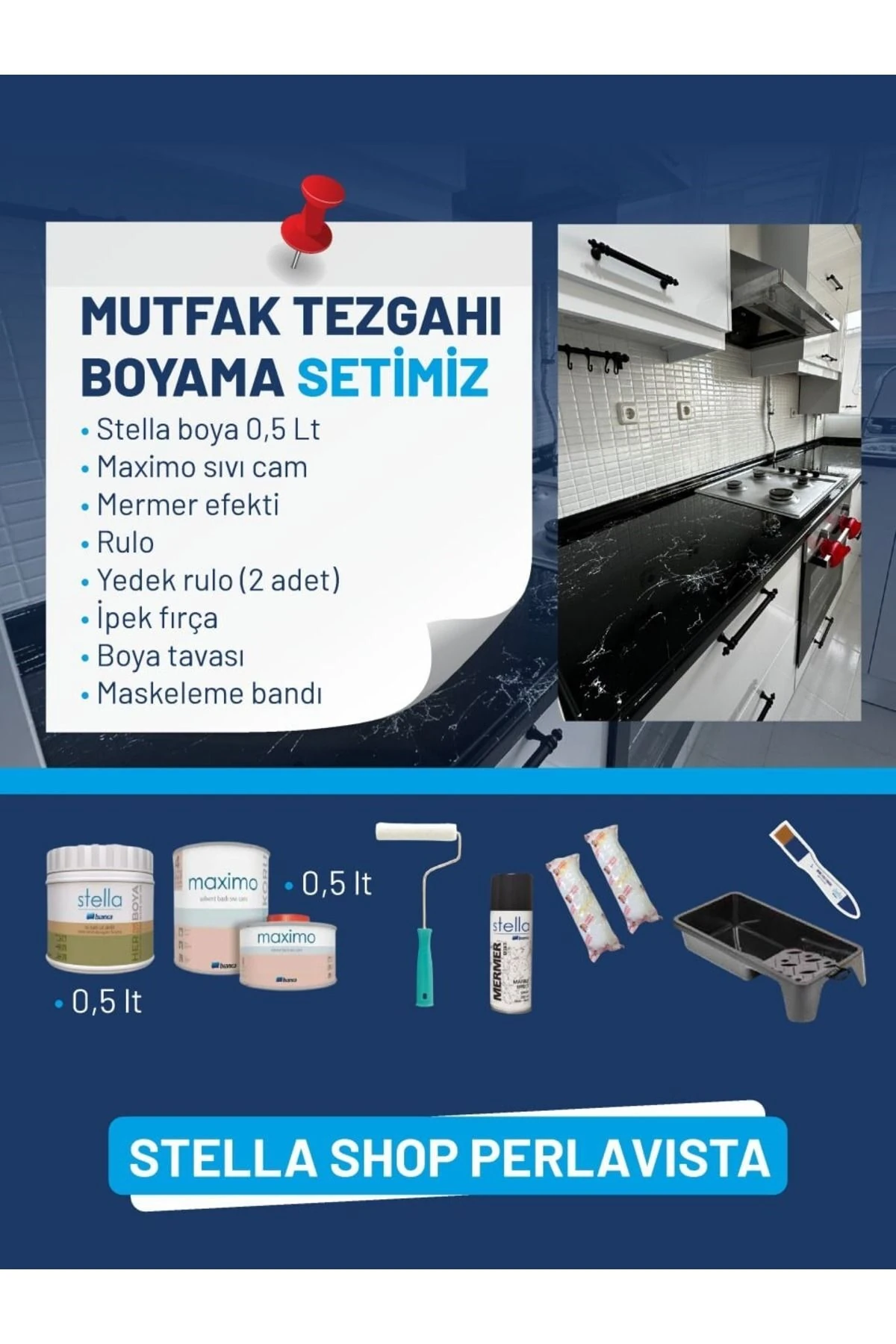 Stella Tezgah Boyama Seti