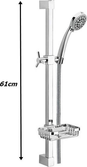 Galata Krom Kare Sürgülü Duş Seti