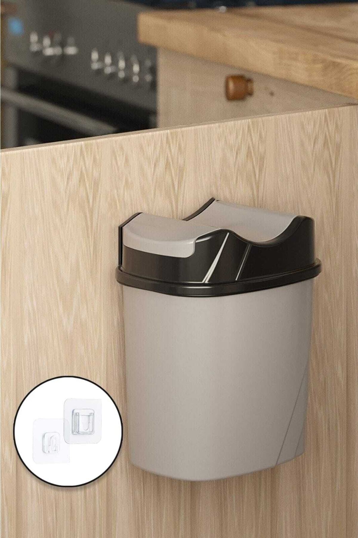 Yapışkanlı Çöp Kovası 5.5 Litre ( Çöp Poşetini Kullanabilmek Için Kapak Biraz Geniş Tasarlanmıştır )