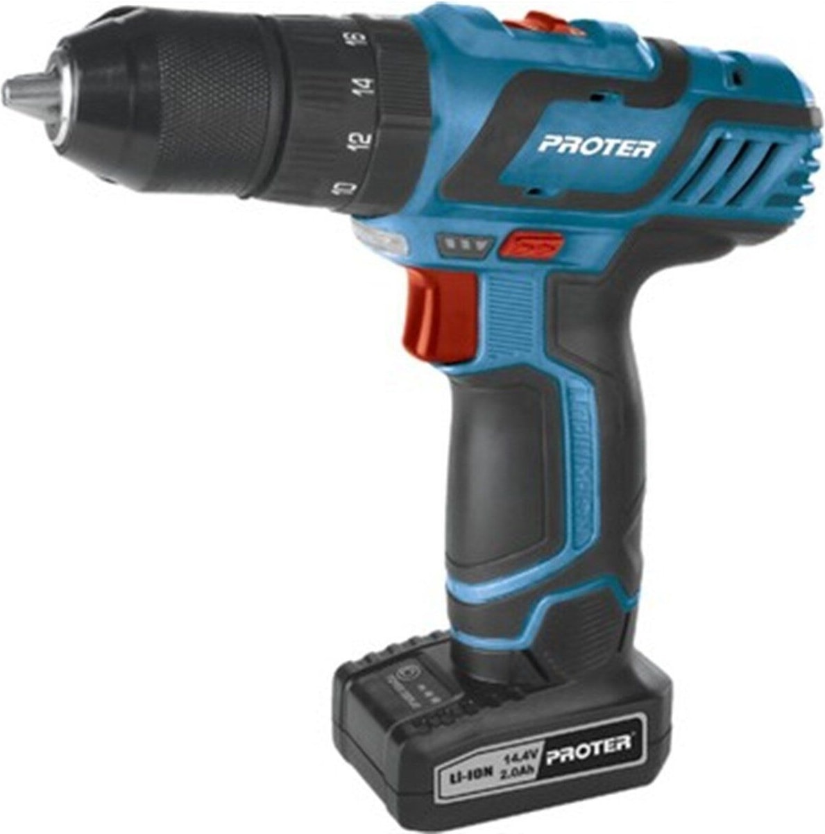 Kablosuz 14.4V 2AH Li-Ion Çift Akülü Darbeli Matkap Vidasız 14,5W 2 Yıl