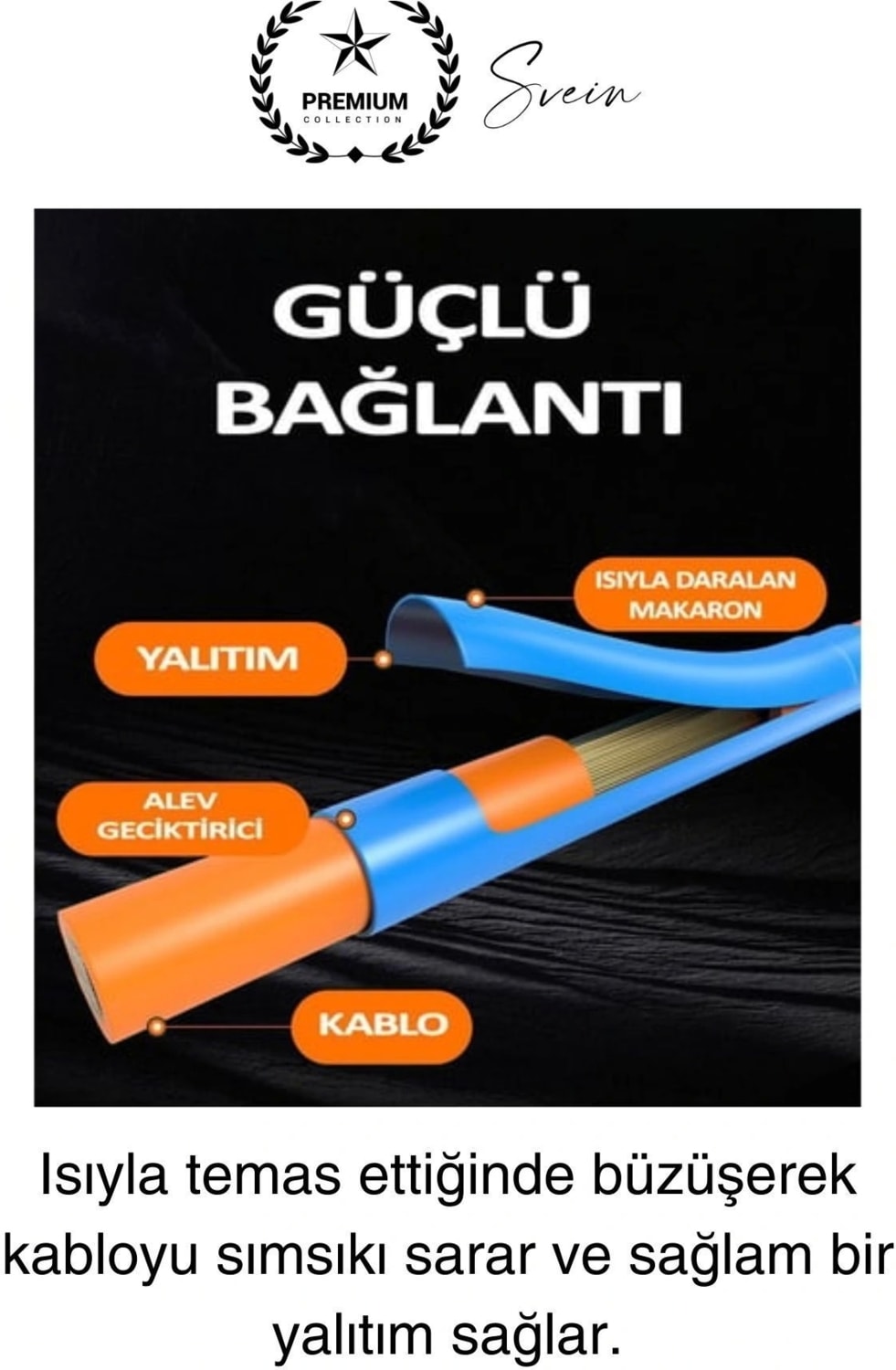 560 Parça Makaron Seti Kutulu Kablo Birleştirme Koruyucu Yalıtım Sıcaklıkla Daralan Tamirat Kaplama