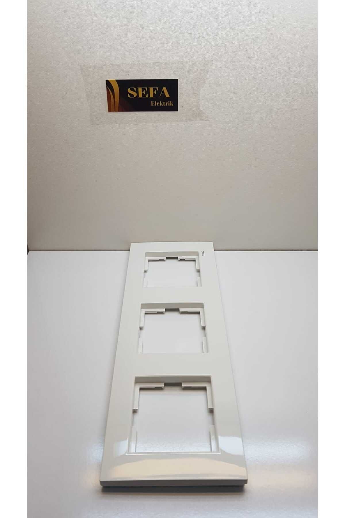 ÜÇLÜ ÇERÇEVE BEYAZ  KARRE SERİSİ