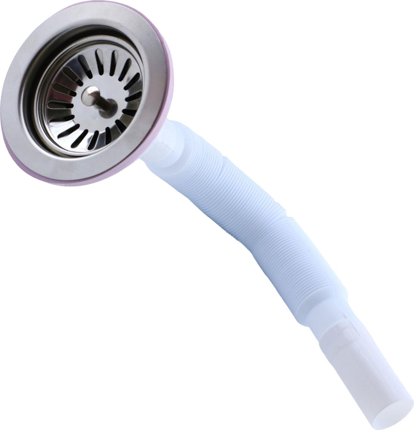 Çöpmak Körüklü Evye Lavabo Sifonu Gider Borusu Akordiyon Plastik Geniş Kafa Paslanmaz 30 -75 cm