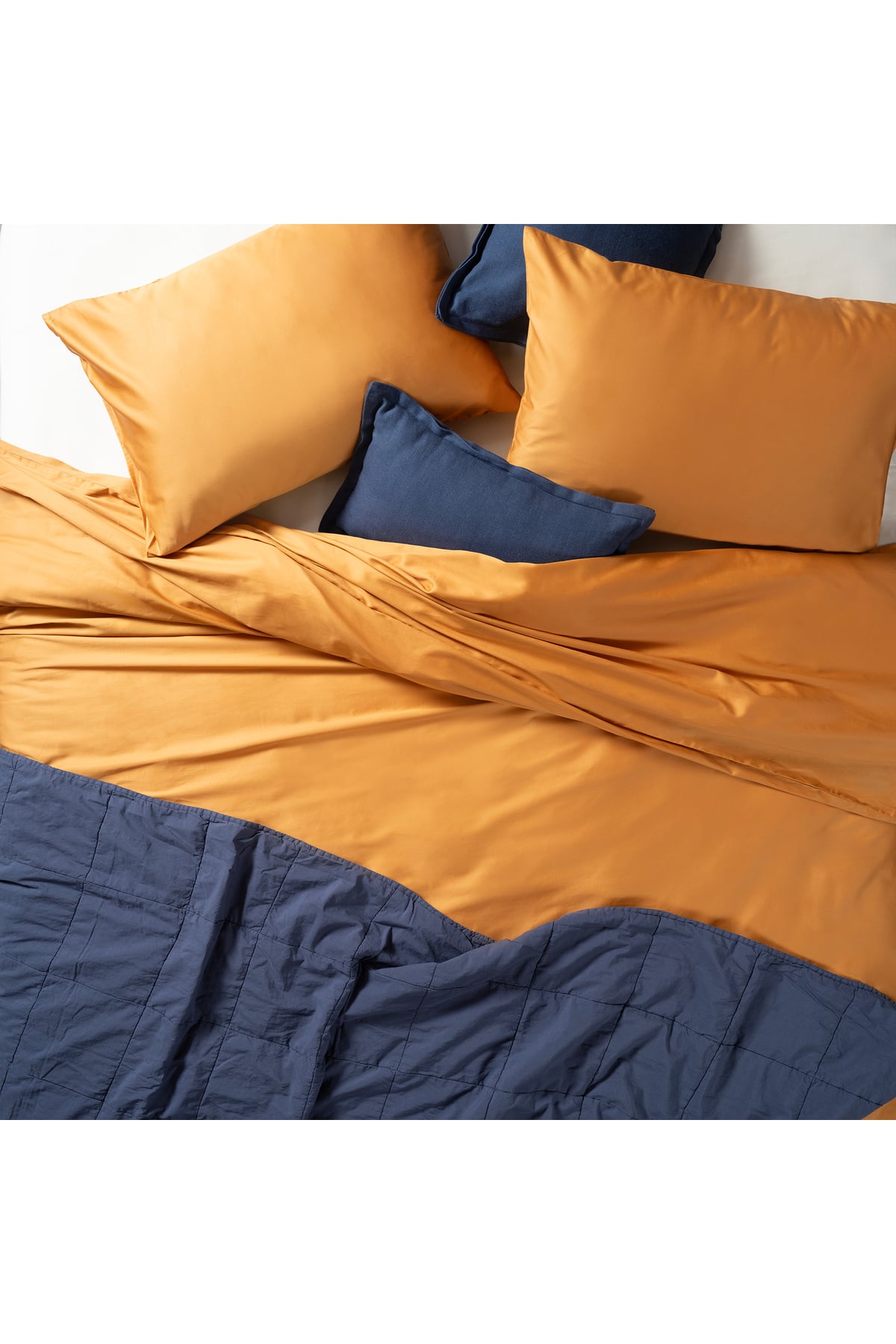 Solıd 300 Tc Kıng Sıze Pamuk %100 Pamuk Saten Nevresim Seti 240x220 Cm Tarçın
