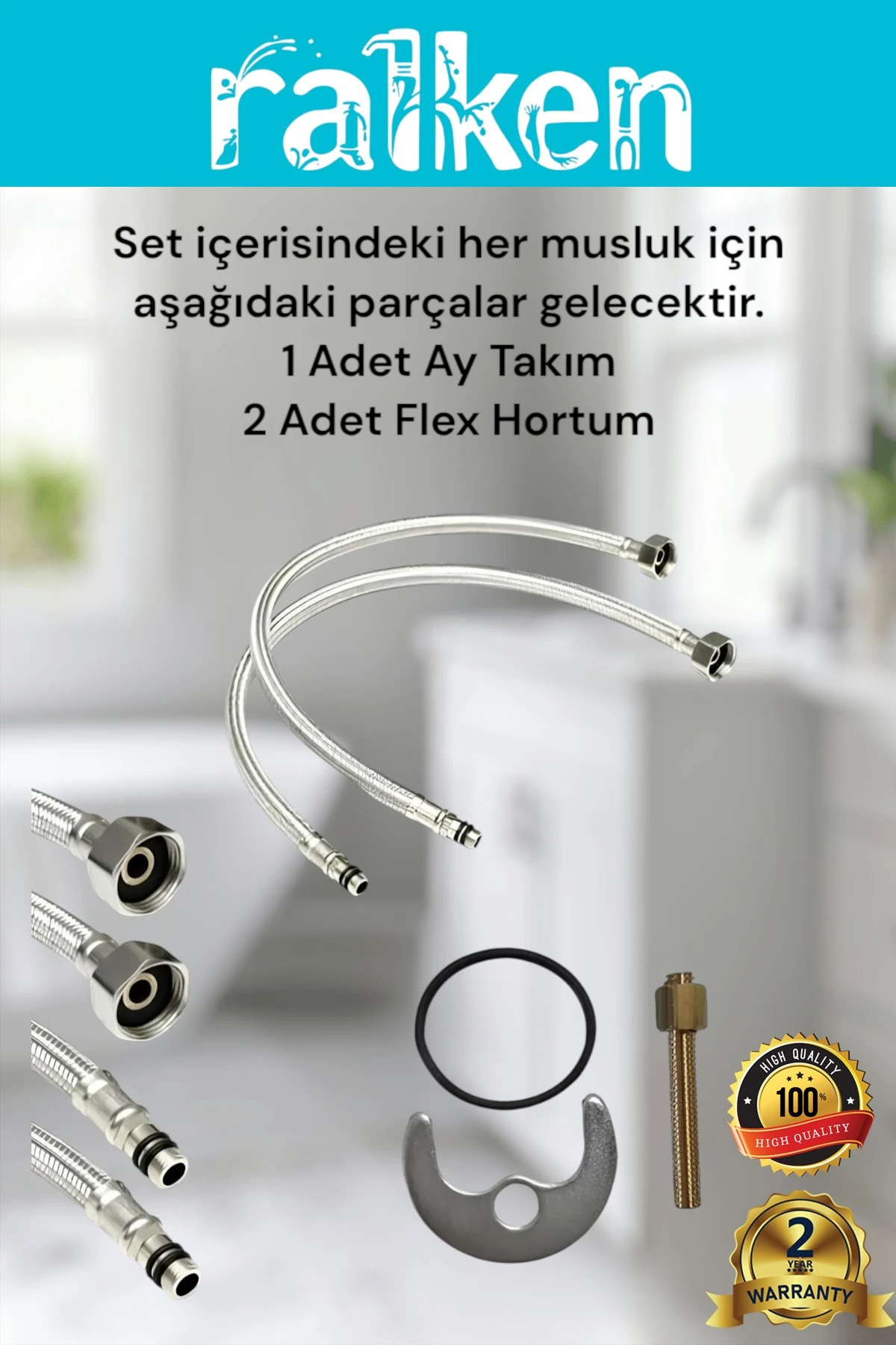 Lüx Siyah 3’lü Kalın Gövde Banyo Seti Siyah Robot Tepe Duş, Banyo, Lavabo Bataryası Musluk Takımı