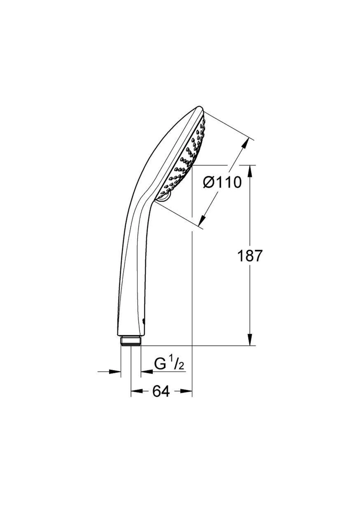 Euphoria El Duşu 3 Akışlı Krom - 27222000