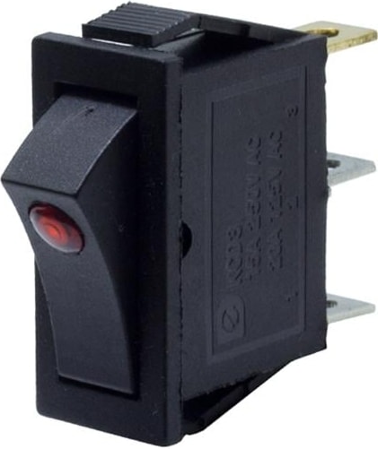 Powermaster Işıklı Tekli Mercekli Anahtar