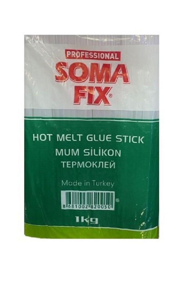 1 Kg 7.4 X 300 Mm Ince Mum Silikon Şeffaf Çubuk Sıcak Silikon