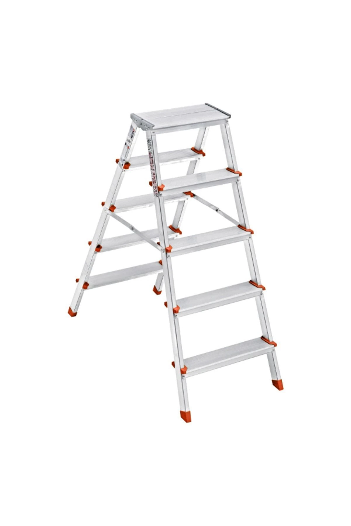 Xxx Paslanmaz Alüminyum Çift Çıkışlı Çift Taraflı Seyyar Merdiven 5 5 Basamaklı