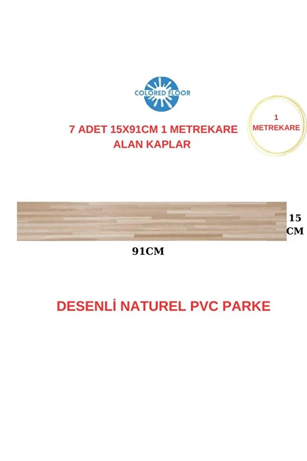 Yapışkanlı Desenli Naturel PVC Floor Esnek Zemin Yer Döşeme Parke Salon Ofis Otel Karavan Parke-P13
