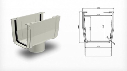 Çatı Oluğu Dere Iniş 100 mm