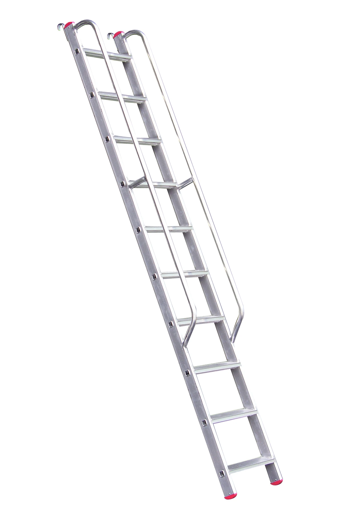 Düz Basamaklı Korkuluklu Merdiven 3 Metre 10 Basamaklı