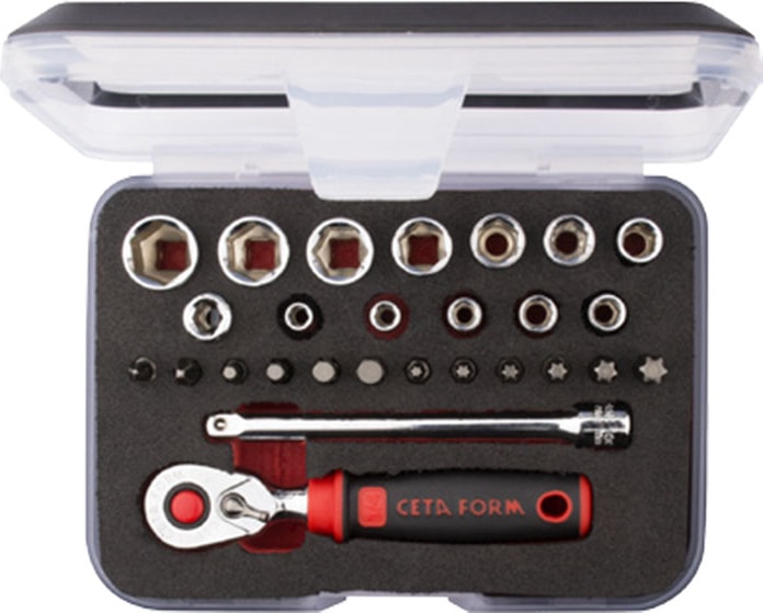 27 Parça 1/4” 6 Köşe Lokma Takımı (Kompakt Kutu) C00-27PH5