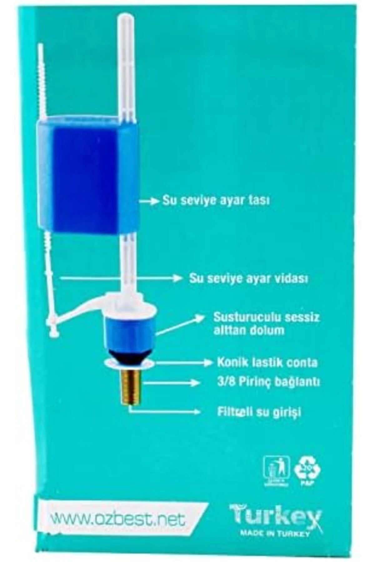 Öz Rezervuar Basmalı İç Takım Klozet Sifon İç Takımı 978262