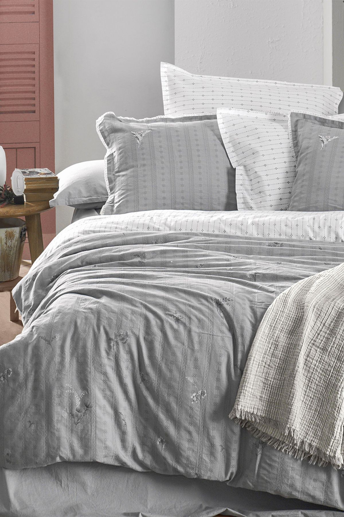 Gracia Çift Kişilik %100 Pamuk Mood Comfort Nevresim Takımı