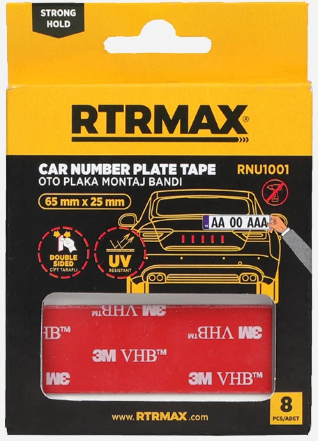 Oto Plaka Montaj Bandı 65 mm*25 mm RNU1001