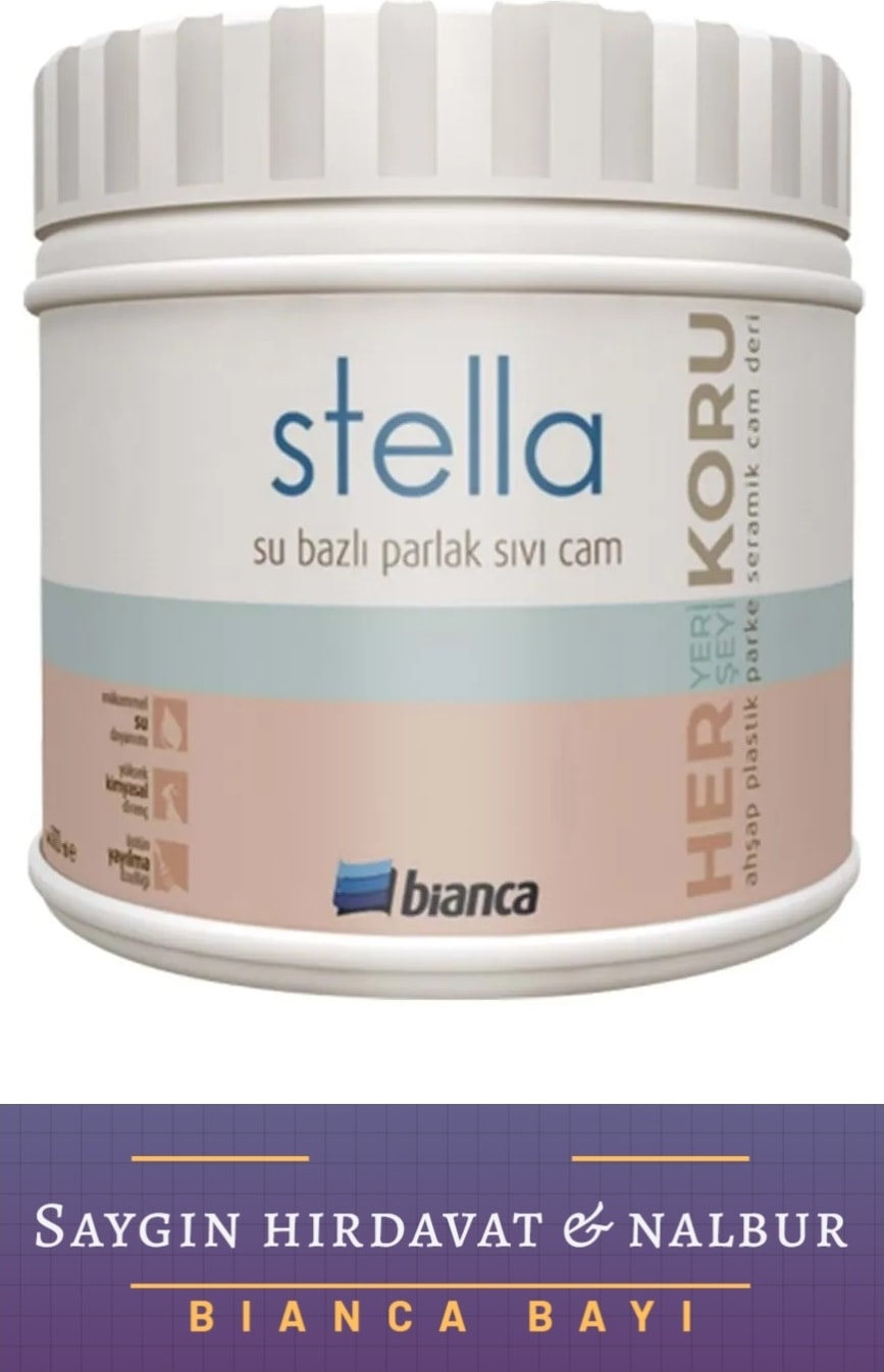 Stella Su Bazlı Sıvı Cam Parlak