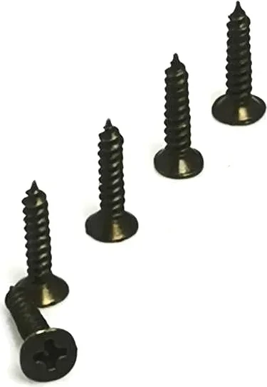 Klips, Menteşe, Ayak, Ağaç, Sunta Vidası 2,2x9,5mm - Siyah 100 Adet