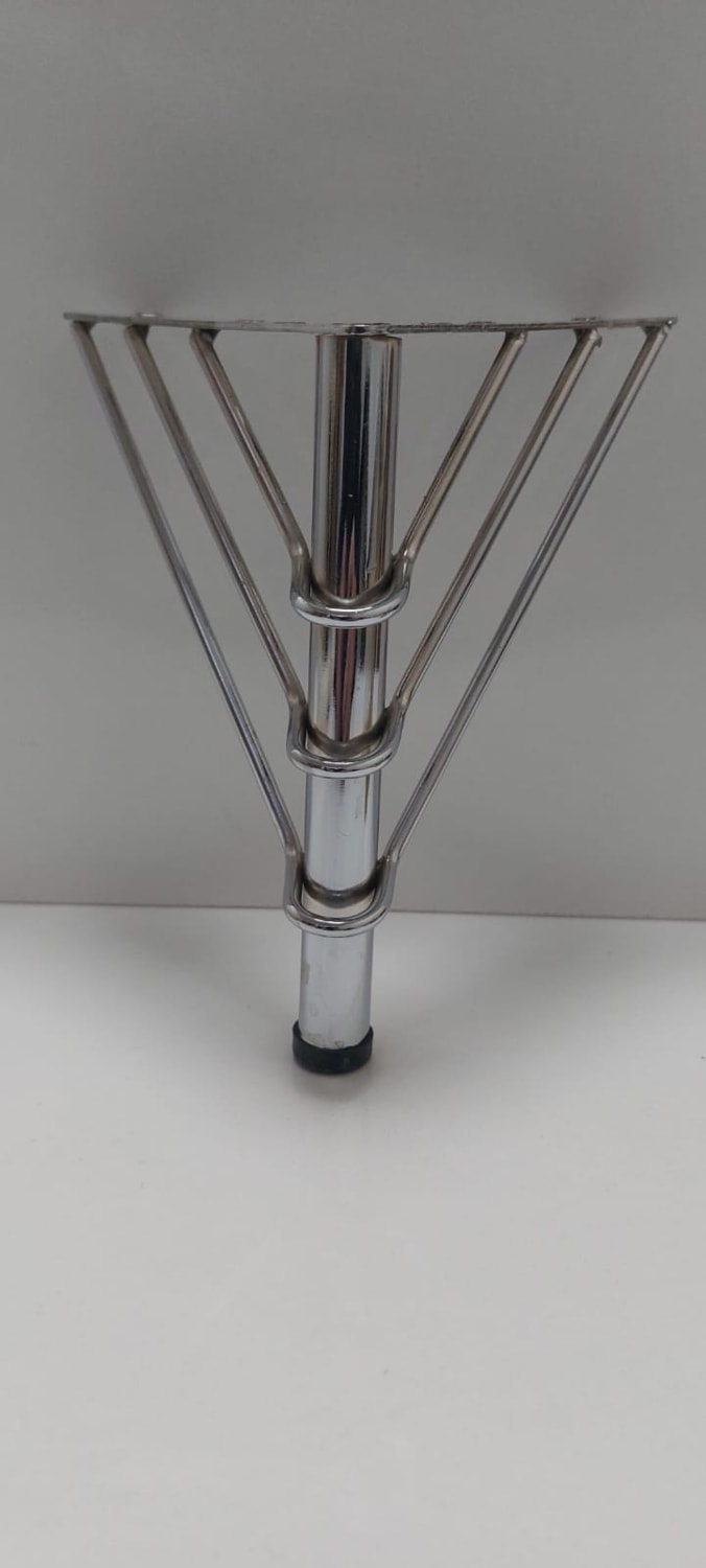 15 cm Krom Metal Telli Mobilya Ayağı