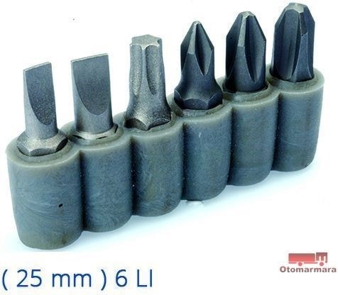 Izeltaş I4800008106 6 Lı Bits Set (25 Mm)
